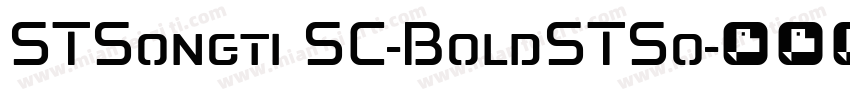 STSongti SC-BoldSTSo字体转换